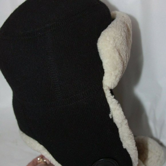 Coach Sheepskin Trapper Hat Black Retail 375.00 - Picture 2 of 8